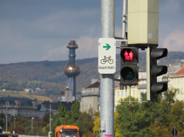 Grünpfeil Salztorbrücke Spittelau